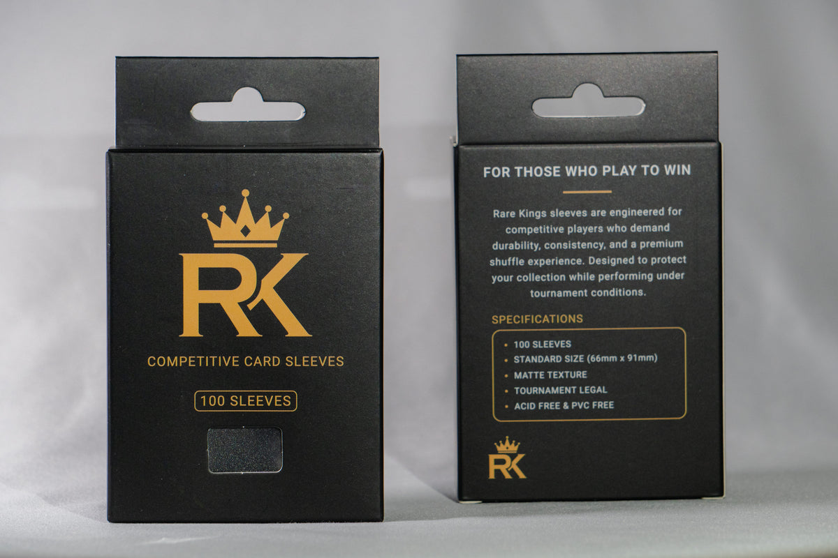 Rare Kings Premium Competitive Card Sleeves Black - (100 Pack)