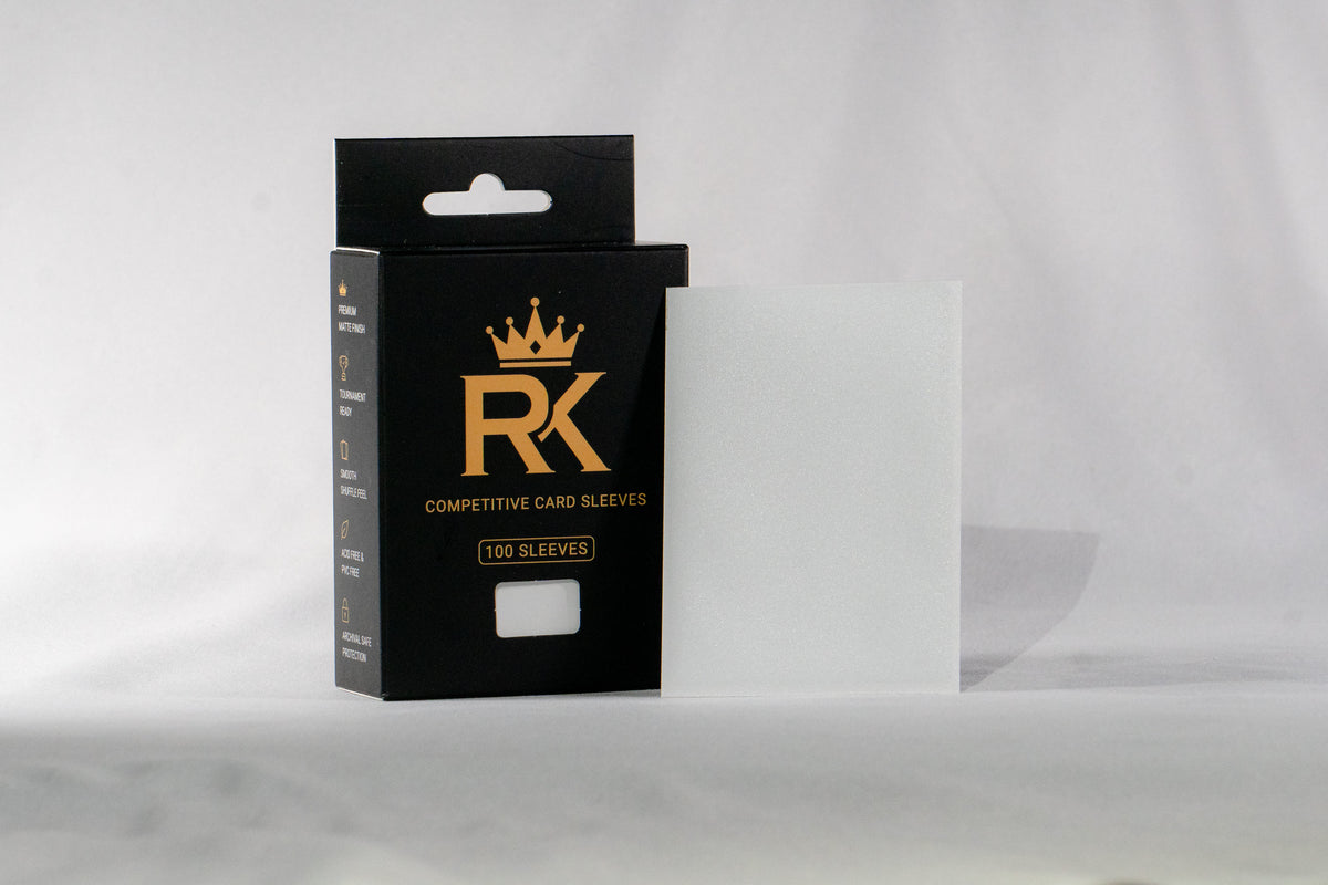 Rare Kings Premium Competitive Card Sleeves White - (100 Pack)
