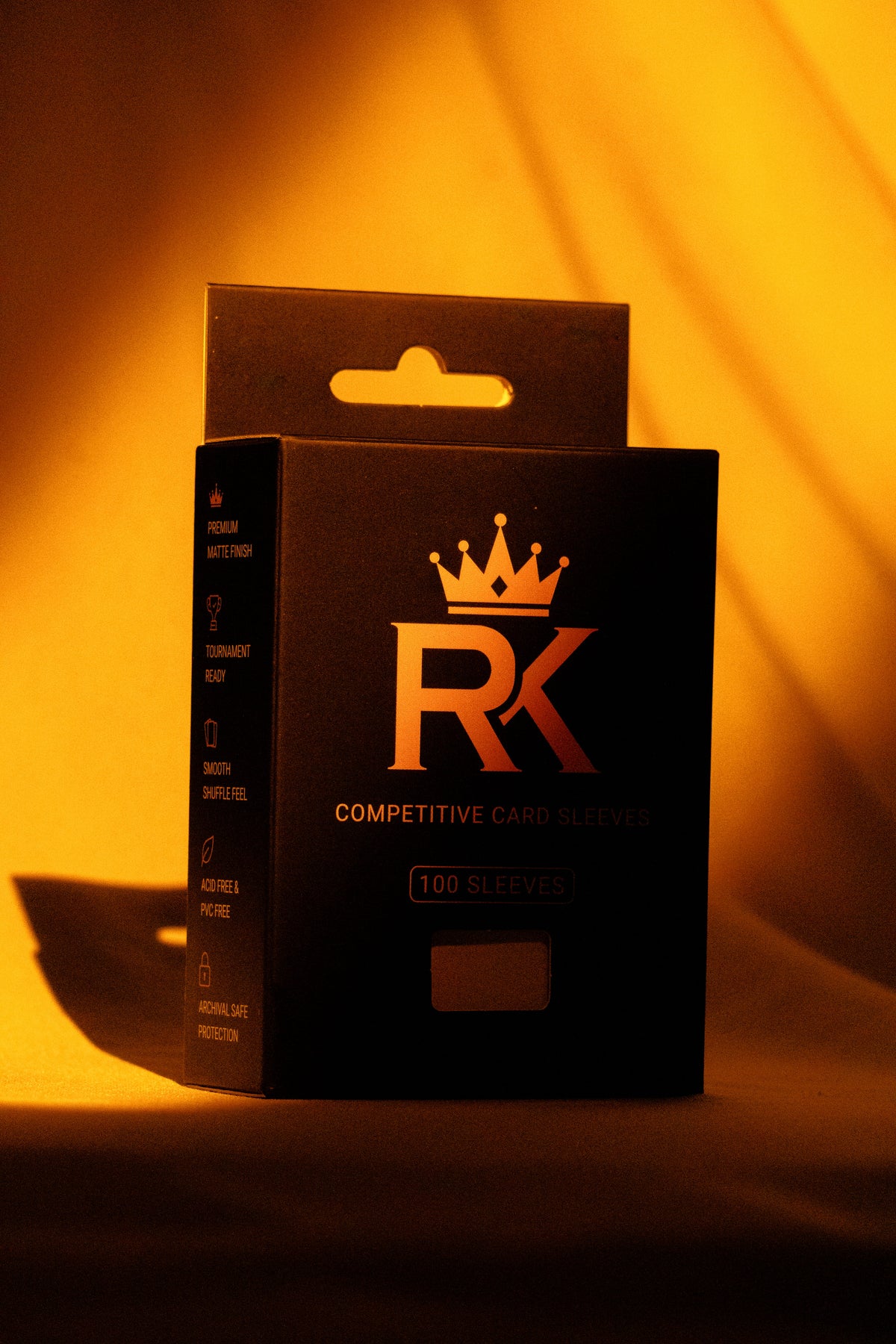 Rare Kings Premium Competitive Card Sleeves Black - (100 Pack)